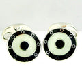 Sterling Silver Enamel Cufflinks