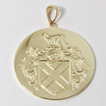 14k Yellow Gold Crest Pendant