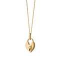 Yellow Gold Heart Lock Pendant