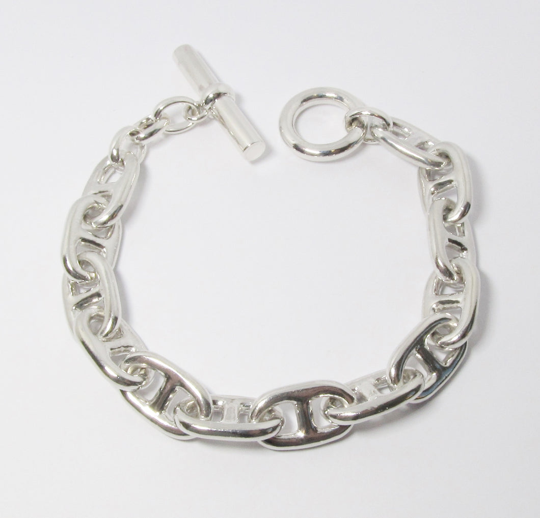 Sterling Silver Bar Link Bracelet
