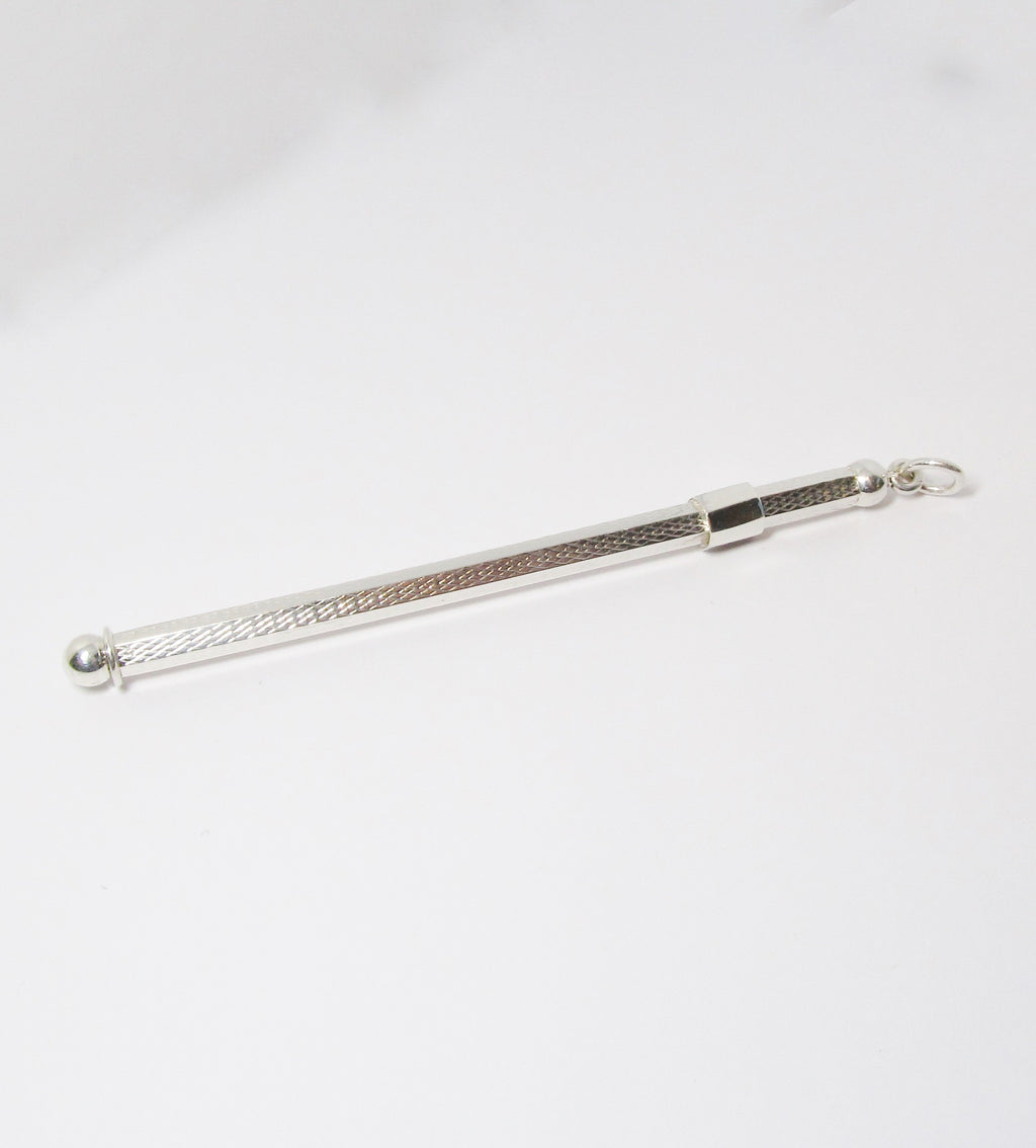 Silver Swizzle Stick, Six Prong Slider