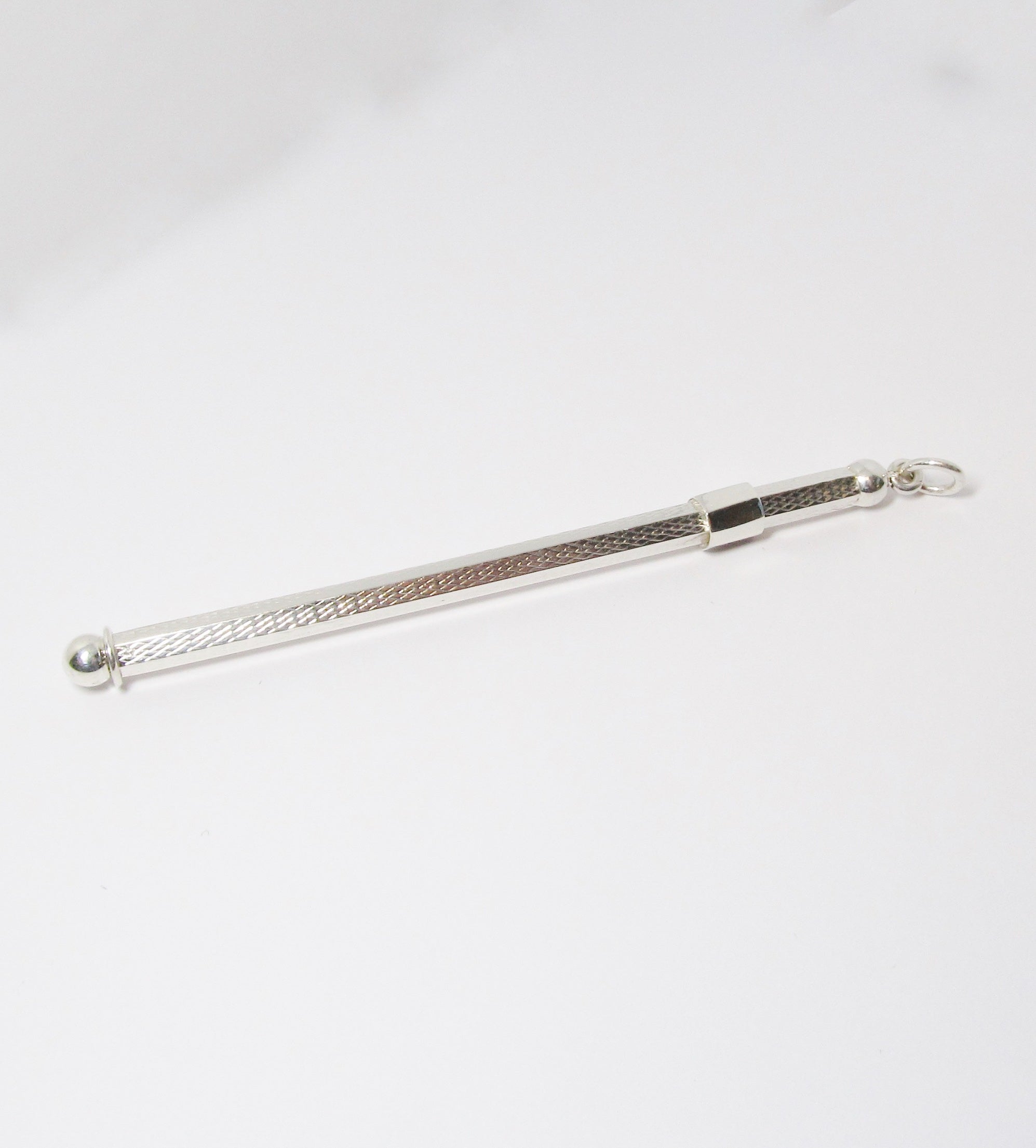 Silver Swizzle Stick, Six Prong Slider