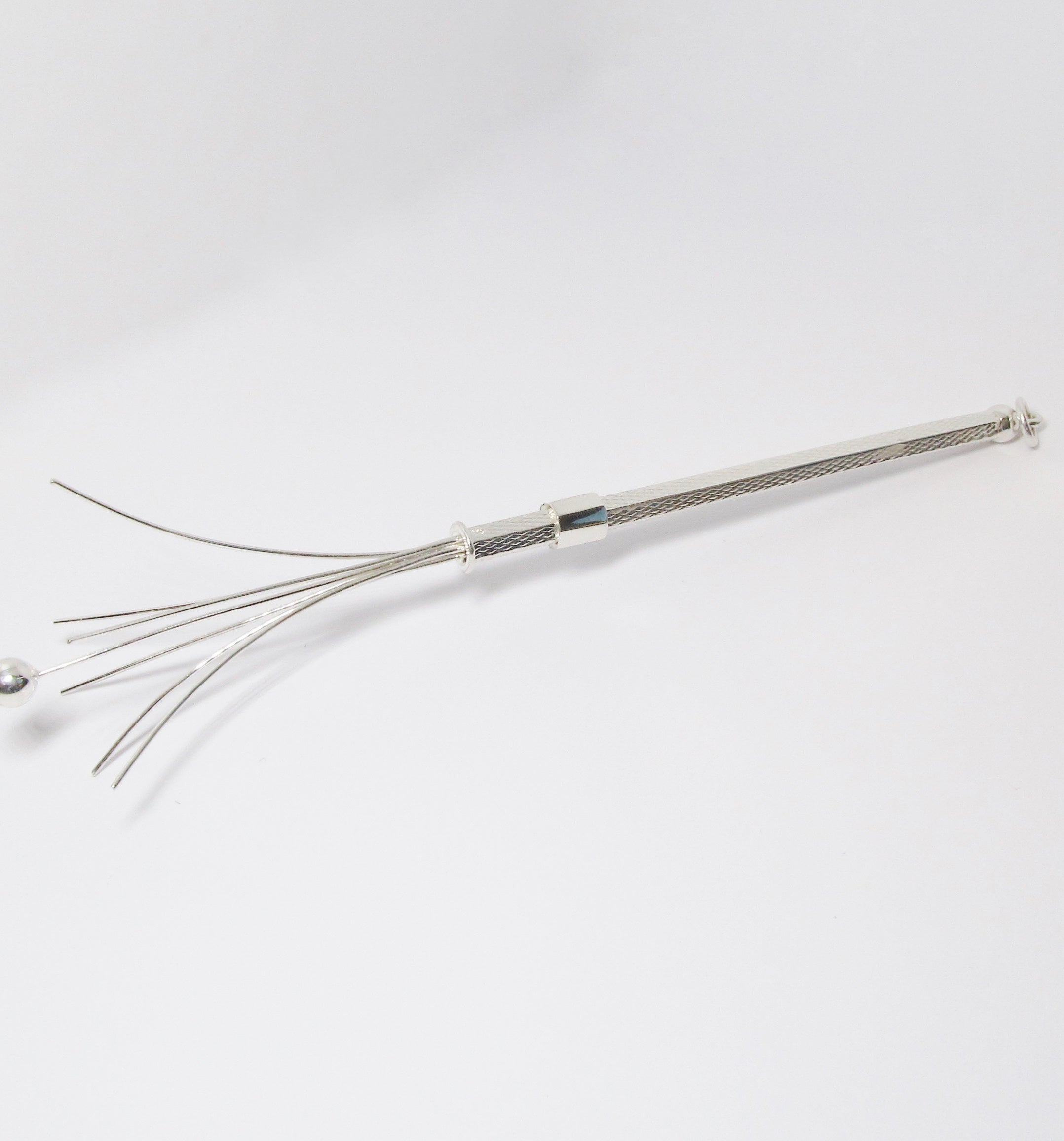 Silver Swizzle Stick, Six Prong Slider