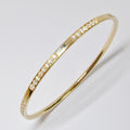 18k Yellow Gold Bangle with Diamonds