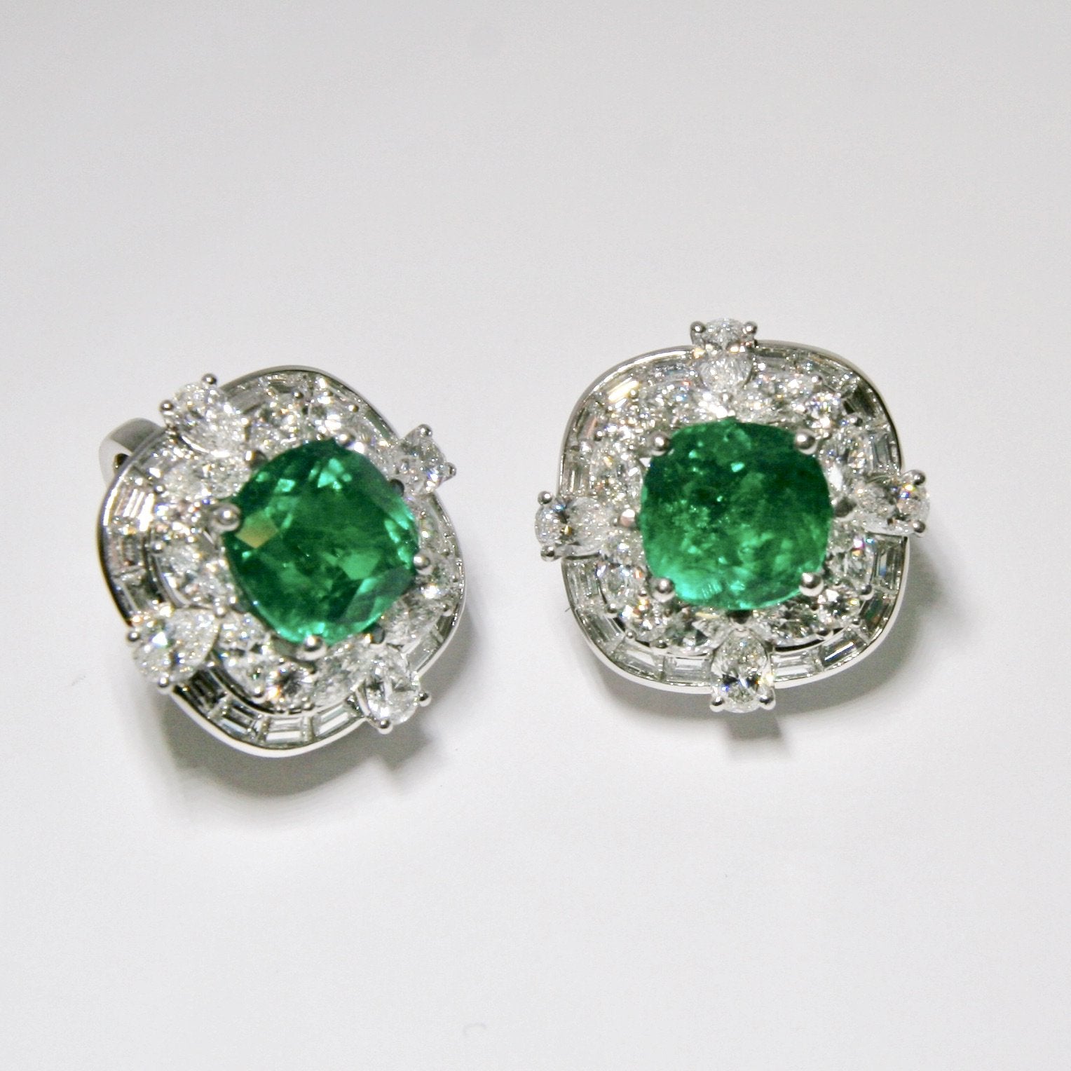 Emerald & Diamond Earrings