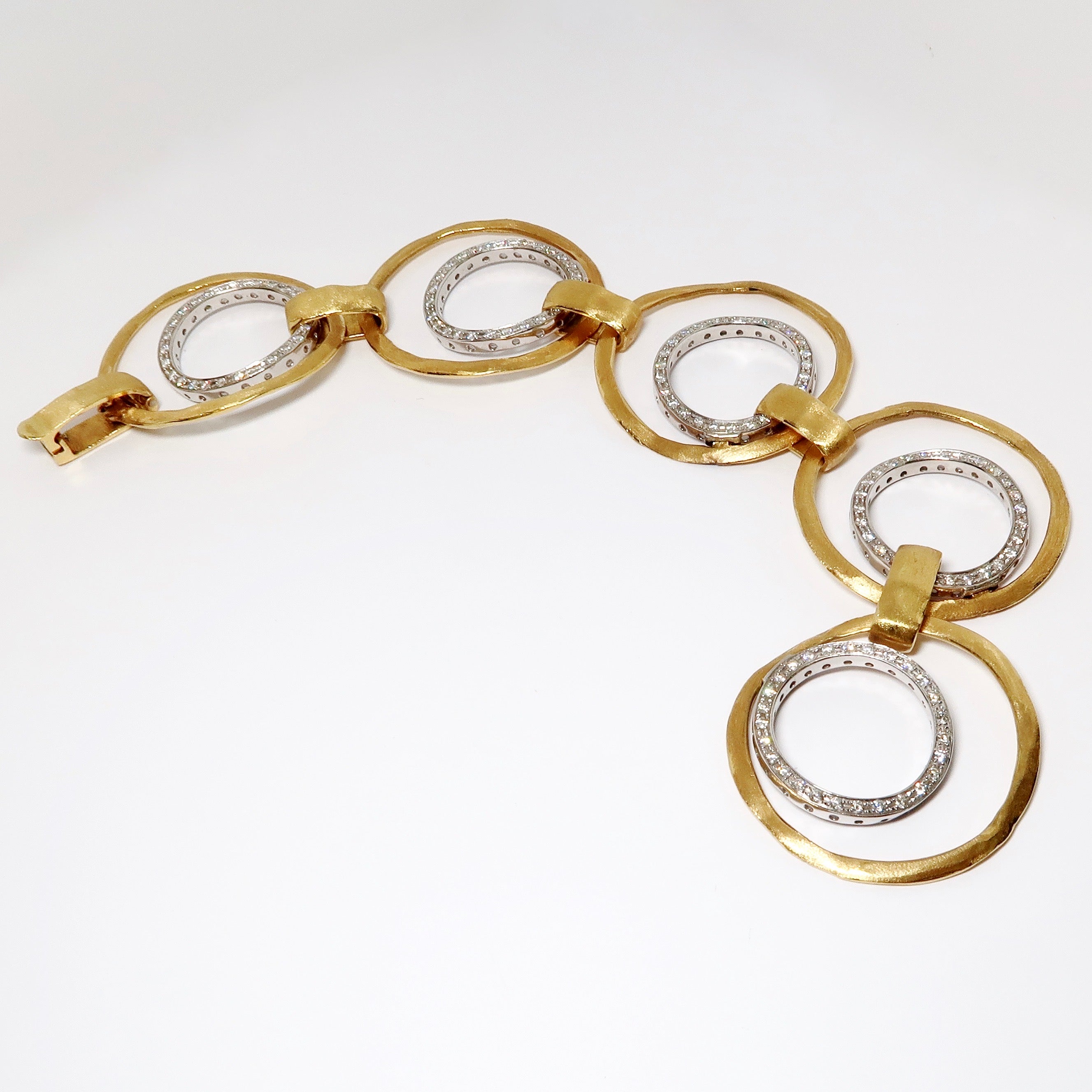 Yellow & White Gold & Diamond Bracelet