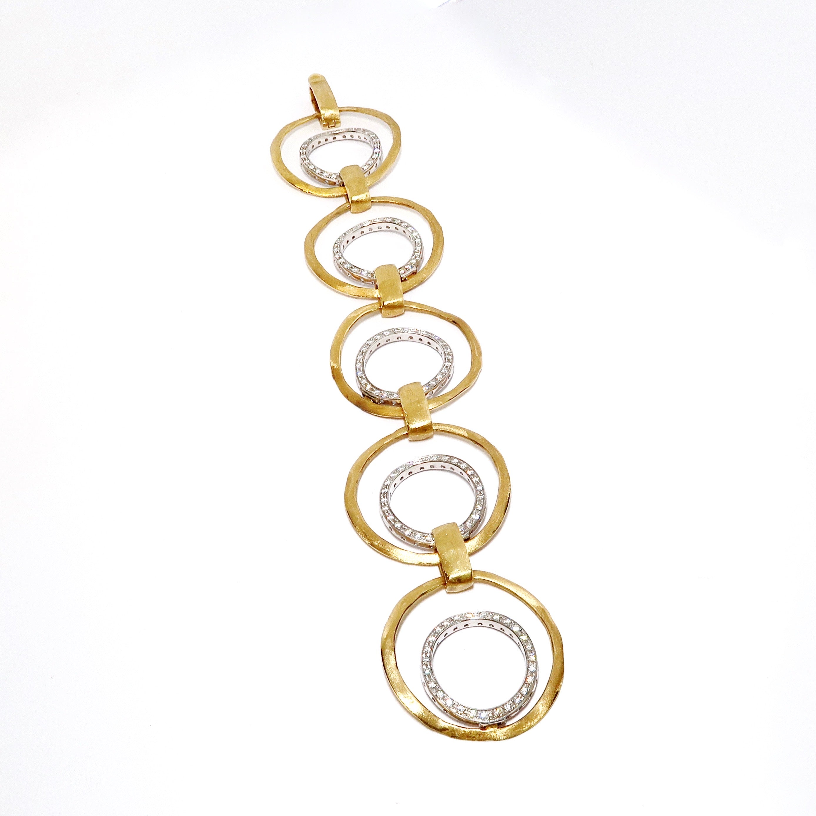 Yellow & White Gold & Diamond Bracelet