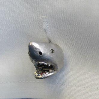 Sterling Silver Model Shark Head