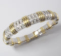 18k White & Yellow Gold, Expanding Bracelet