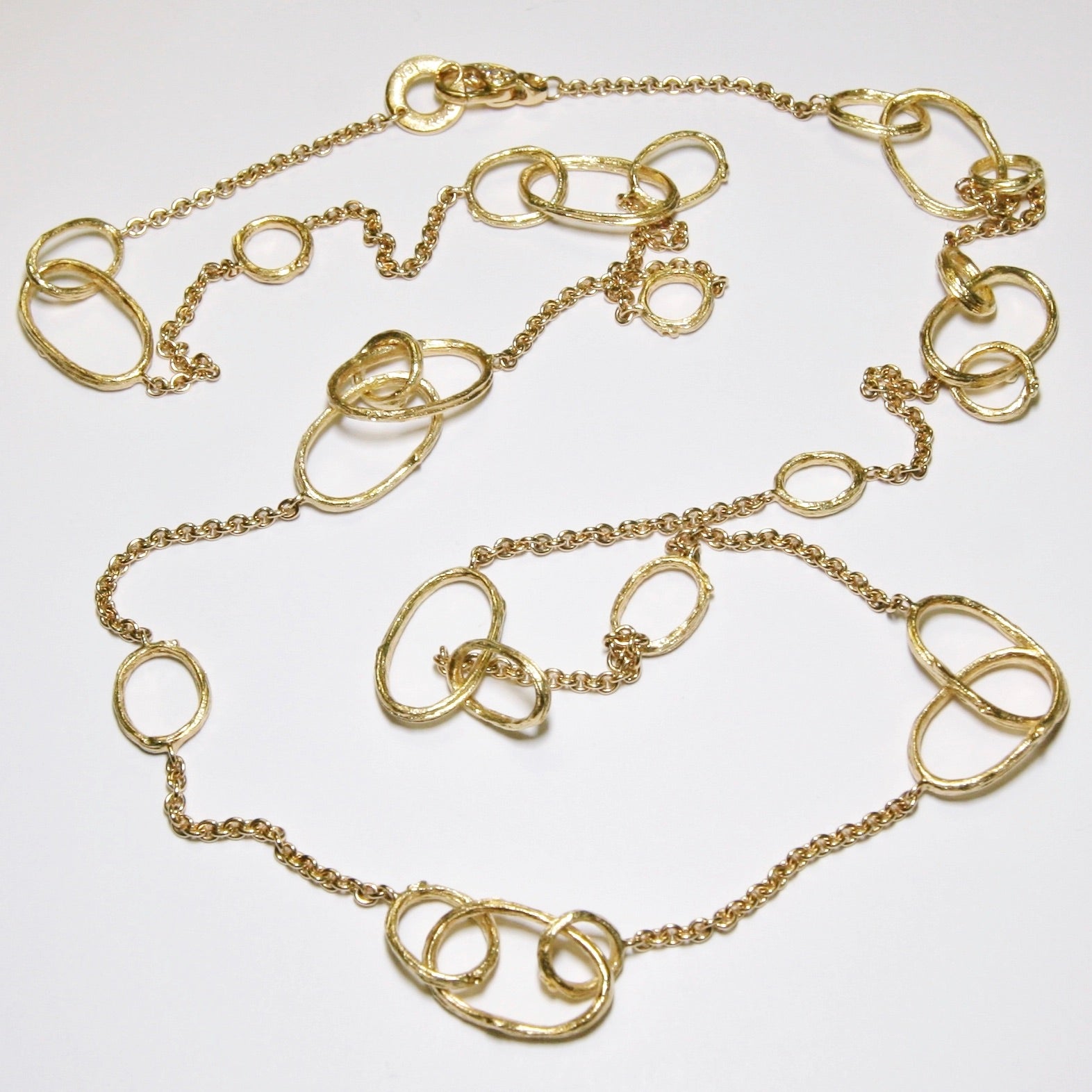 Oval Link "Olive & Stick" Necklace
