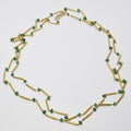 Tsavorite & 18k Yellow Gold Necklace