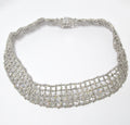 Wide Diamond Link Necklace