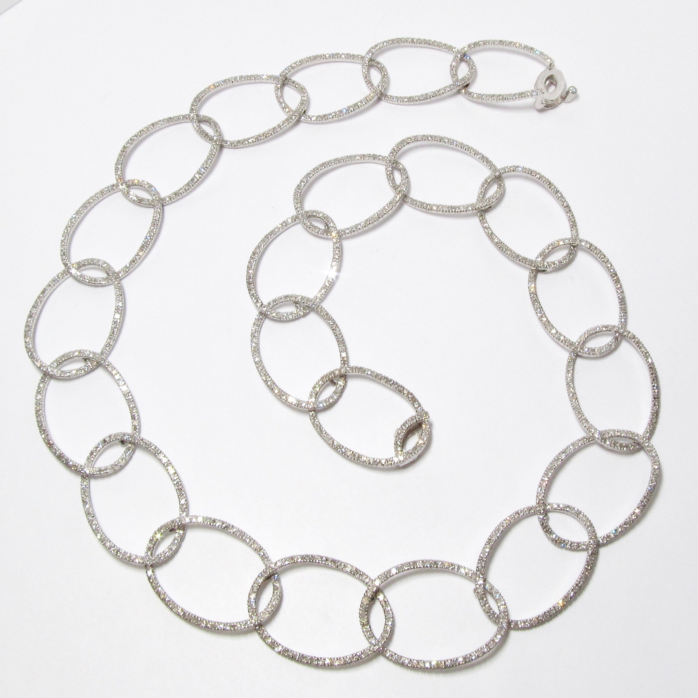 Oval Diamond Necklace