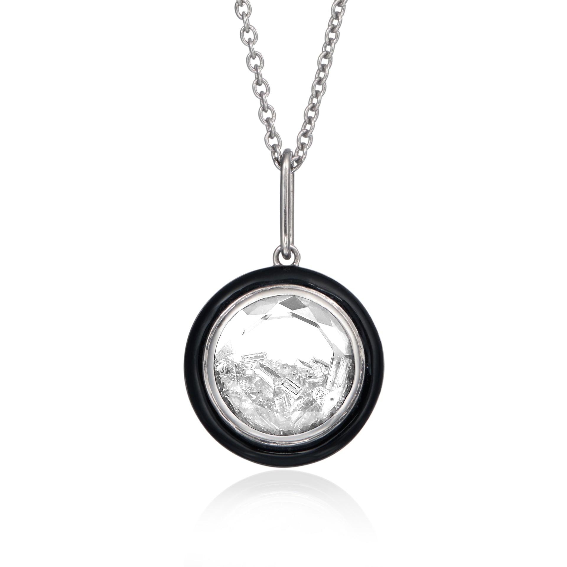 Double-sided Diamond Pendant