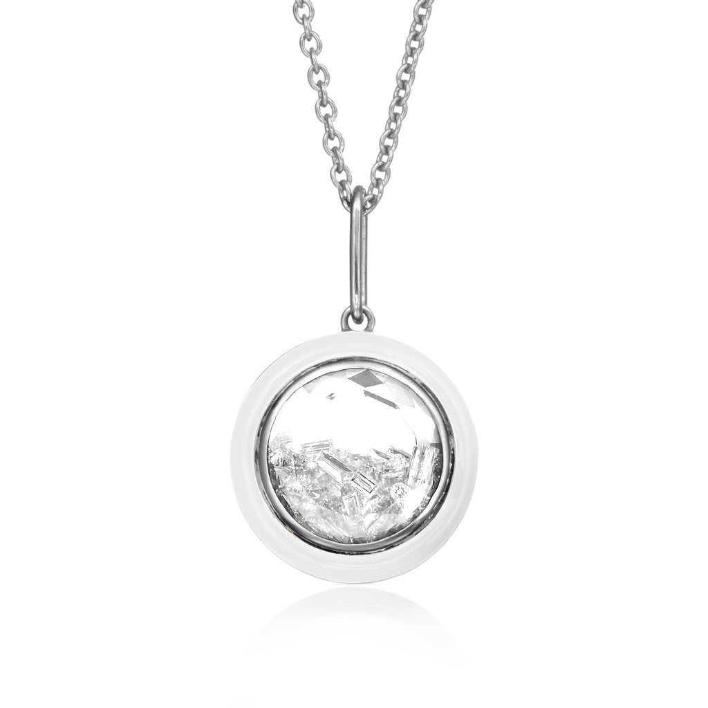 Double-sided Diamond Pendant