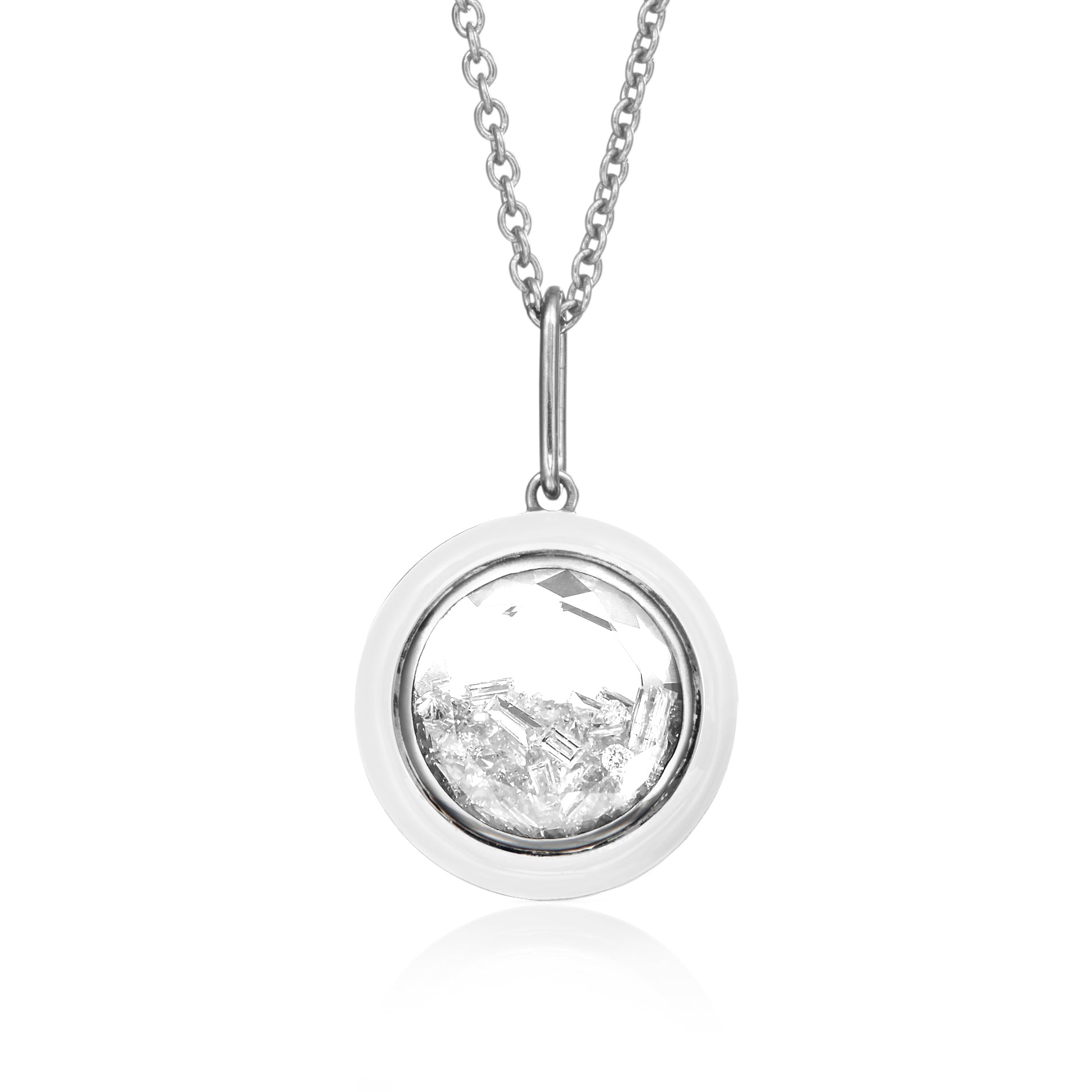 Double-sided Diamond Pendant