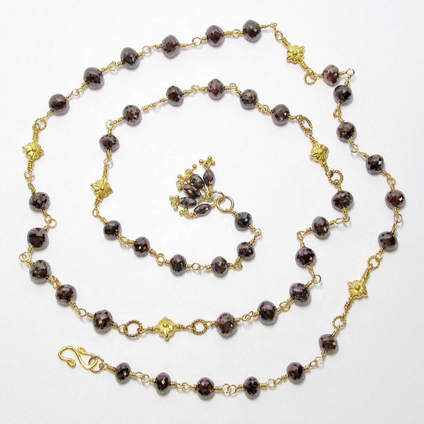 Long Chocolate Diamond Necklace