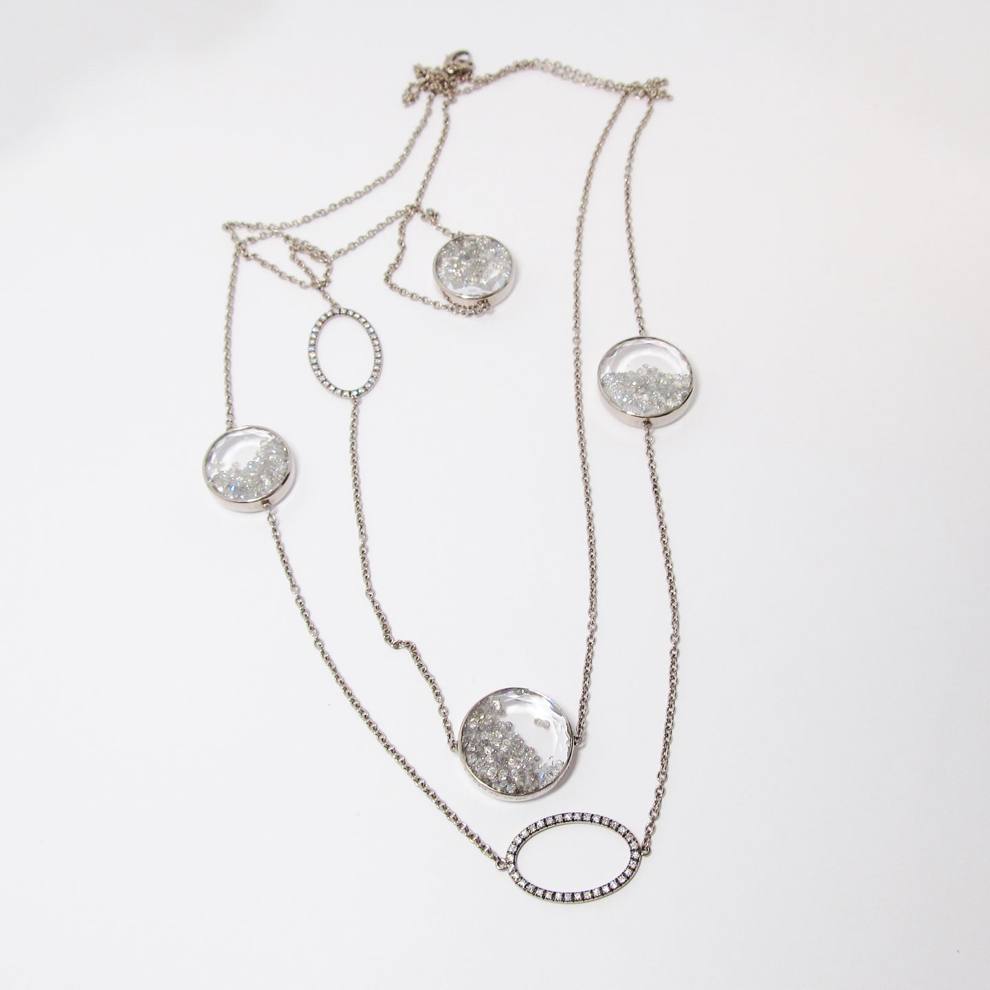 White Sapphire Kaleidoscope Necklace