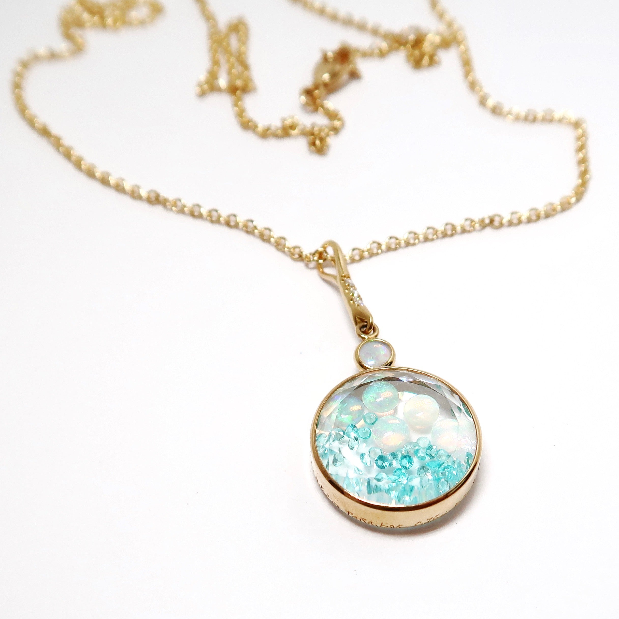 Paraiba Tourmalines Pendant