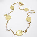 Yellow Gold 5 Leaf Necklace