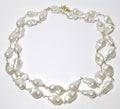 White Baroque Pearl Necklace