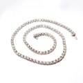 Round Diamond Straight Line Necklace
