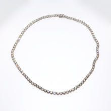 Load image into Gallery viewer, Round Diamond Straight Line Necklace
