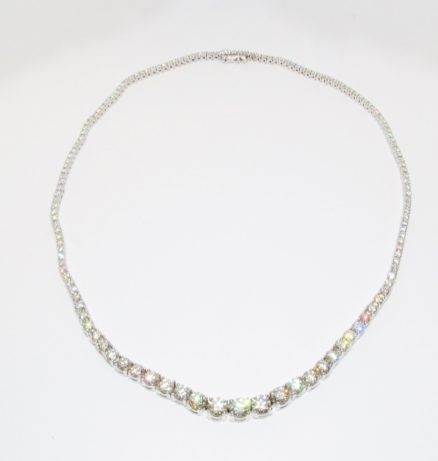 12ctw Round Diamond Riviera Necklace