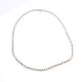Round Diamond Straight Line Necklace