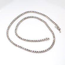 Load image into Gallery viewer, Round Diamond Straight Line Necklace
