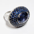 18k White Gold Purple Spinel Ring