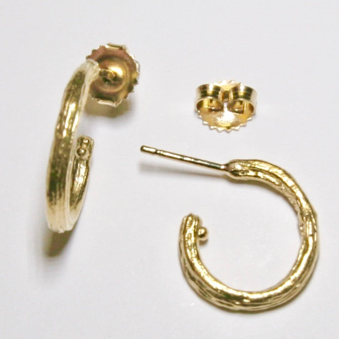 Yellow Gold Small Hoop Earrings