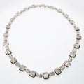 Necklace of White Diamonds, 184 Round White Diamonds