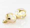 Gold & Mother of Pearl Toadstool Earrings
