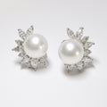 Pearl & Diamond Earrings