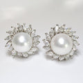 Pearl & Diamond Earrings