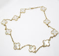 18k Yellow Gold + Mother of Pearl Necklace