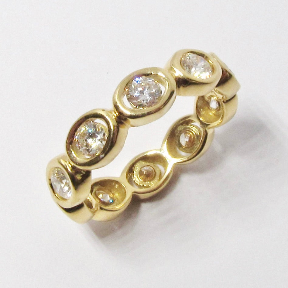 18k Yellow Gold & Diamond Oasis Ring