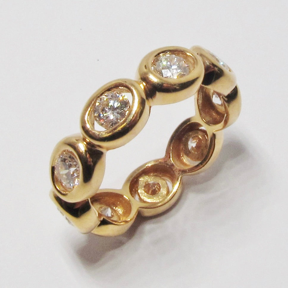 18k Pink Gold & Diamond Oasis Ring