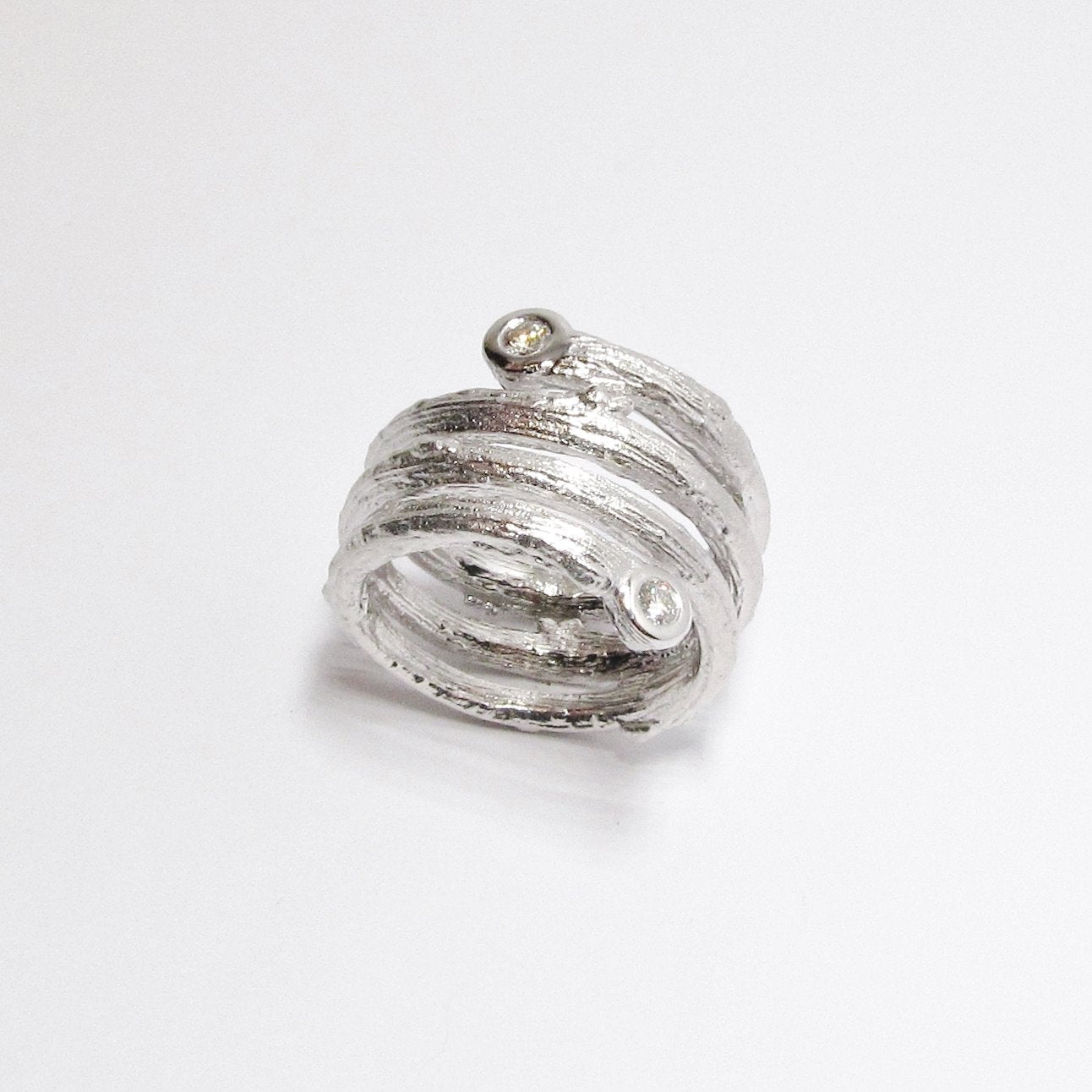 18k White Gold Snake Ring