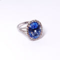 Oval Sapphire & Diamond Ring