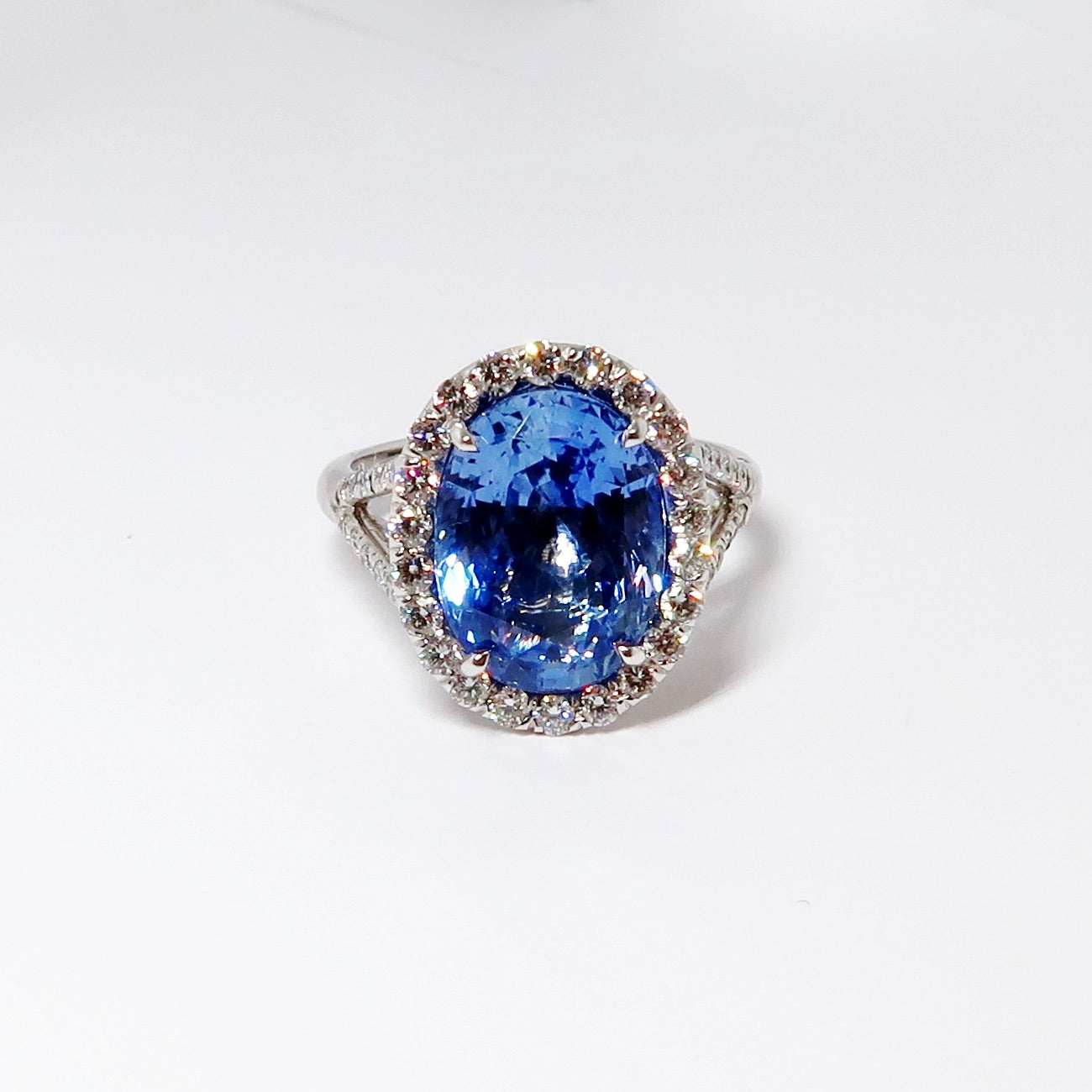 Oval Sapphire & Diamond Ring