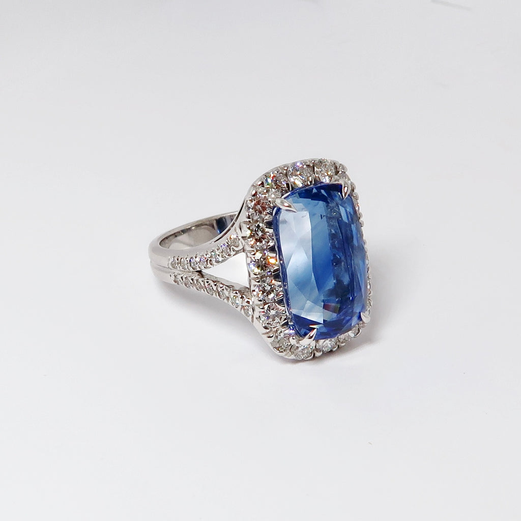 Sapphire & Diamond Ring