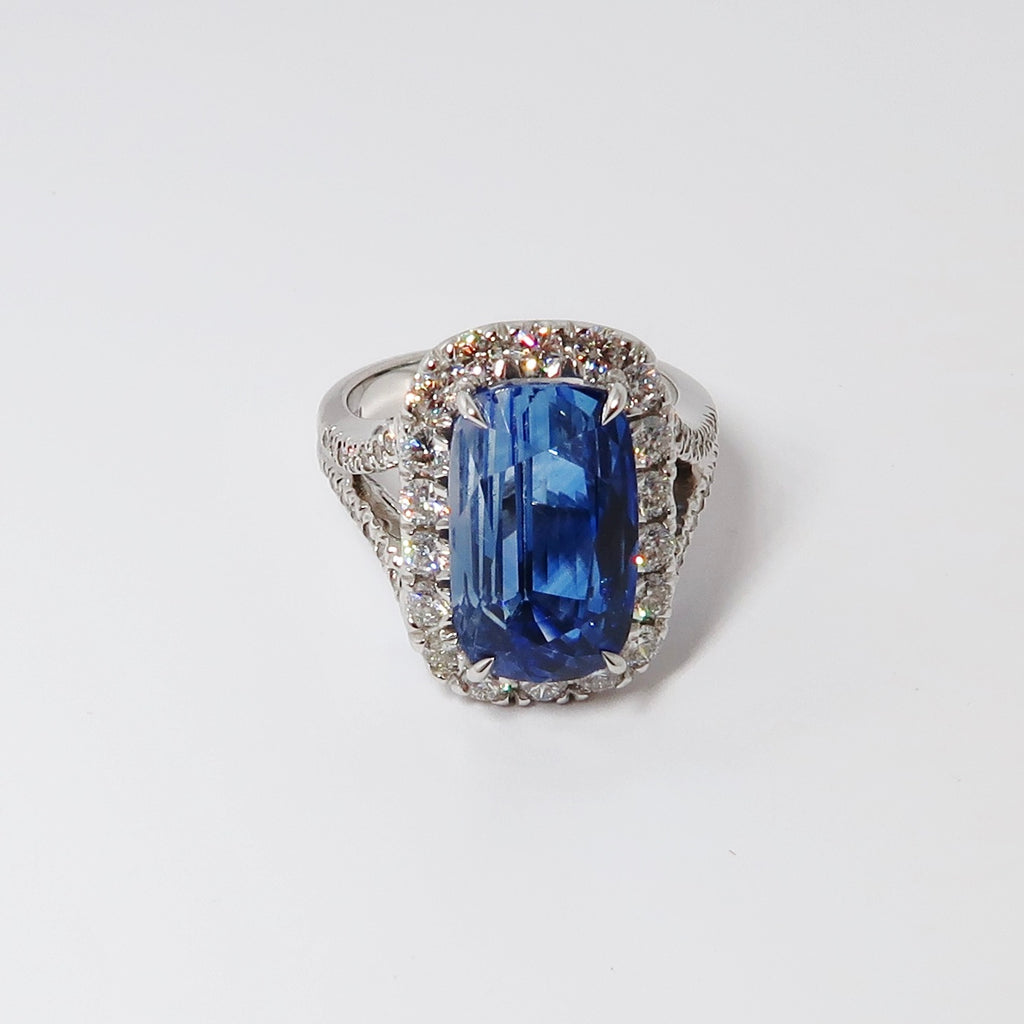 Sapphire & Diamond Ring