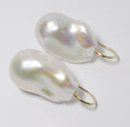 Large Baroque South China Sea Earrings