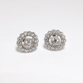18k White Gold Diamond Earrings