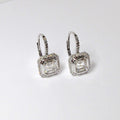 18k White Gold Fancy Diamond Earrings