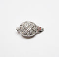 Gold & Diamond Clasp, Oval Barrel Shape