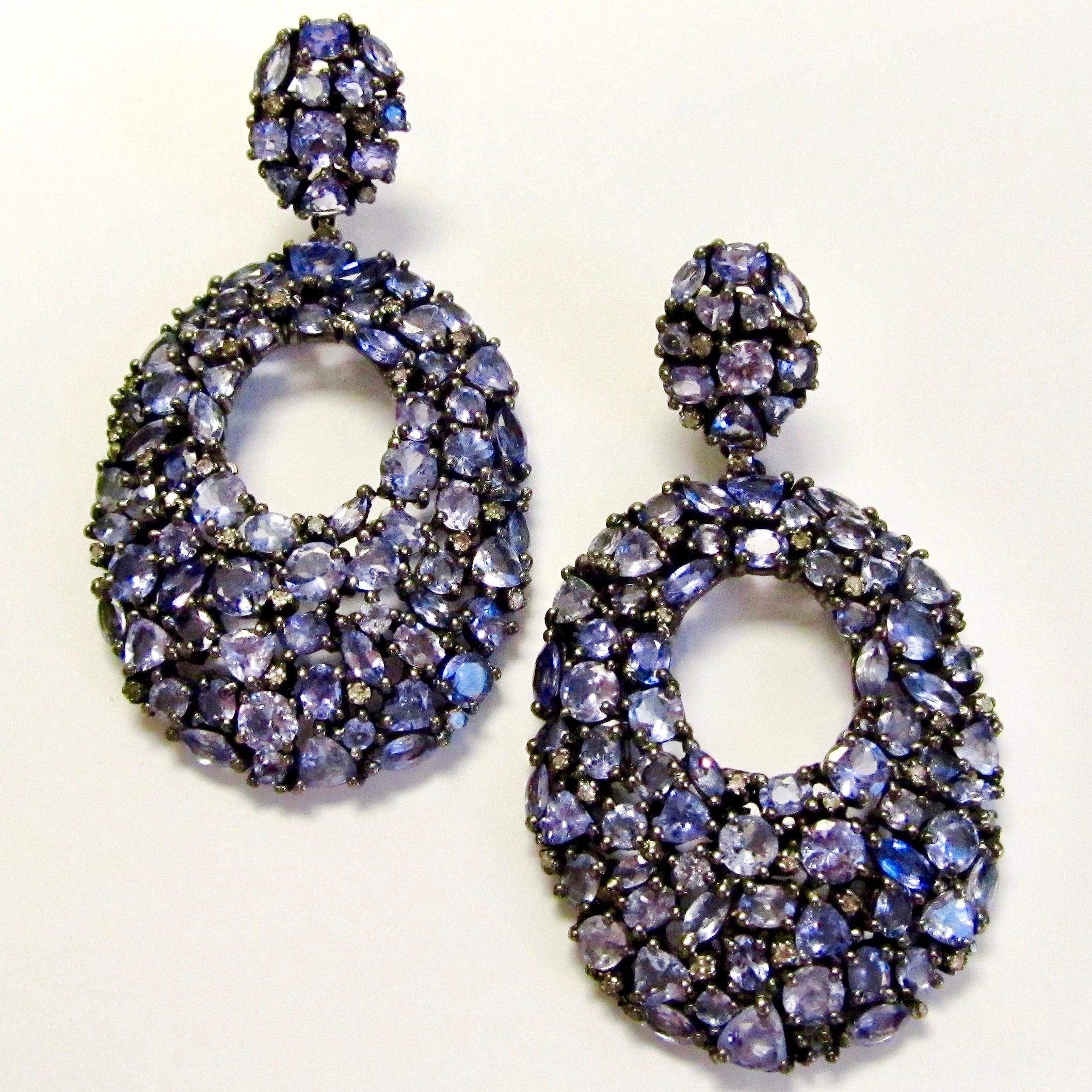 Tanzanite & Diamond Earrings