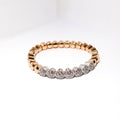 18k Two Tone Gold Bangle Bracelet